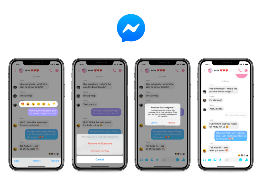 Unsend & Remove Messages on Messenger